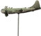 Windrad Flugzeug Windmühle Exquisite Form Rostfreies Metall Flugzeug Windmühle Dekorative Flugzeug Spinner Gartenstecker Geburtstagsgeschenk Hängender Anhänger