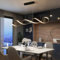 Lampe Suspendue LED Réglable Moderne - Luminaire de Table à Manger, Salon, Chambre, Cuisine - Avec Télécommande - Noir, L100cm