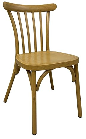 Oviala Terrassenstuhl aus Aluminium Holz