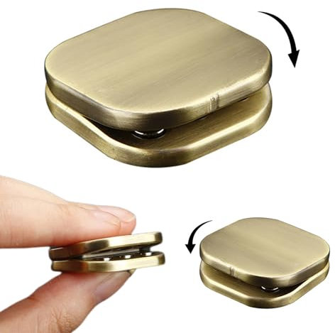 Adults See-saw Fidget Toys, 1 Pack Metal Magnetic Fidget Clicker Fidget Toy, Sensory Fidget Toys for Stress Relieving, Focus Green Patina