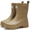 AONEGOLD Stivali Pioggia Donna Media Altezza con Suola Antiscivolo Boots Comode Moda Pioggia per Esterni Giardinaggio Gomma(Verde Militare，37 EU)