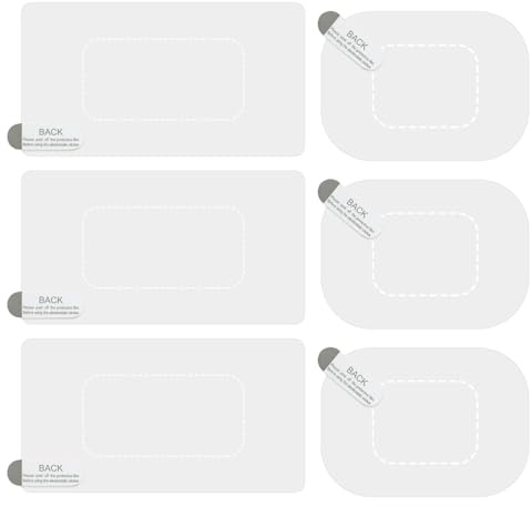 Dashcam Windschutzscheiben-Aufkleber, 6 Stück elektrostatische Aufkleber für Dashcam, transparente Windschutzscheibenfolie, wiederverwendbare Displayschutzfolie, verhindert Kratzer