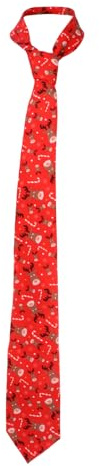 BESPORTBLE Weihnachtskrawatte FüR Herren Mit Festlichem Druck Seidig Weich Krawatte FüR Weihnachten Hochzeit Party BüRo Accessoire
