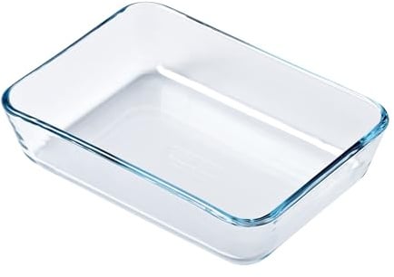 PYREX Airfryer Glasform rechteckig 19 cm Borosilikat 0,8 L | Borosilikatglas, hitzebeständig von -40 bis 350 °C, geeignet für Airfryer und Ofen, einfache Reinigung