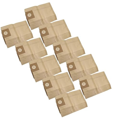 vhbw 100x Staubbeutel kompatibel mit Kärcher NT 25/1 | NT 35/1 Eco/ TE, NT 351 Eco/ Profi/ HO, NT 351 Eco Staubsauger - 27cm x 27cm braun