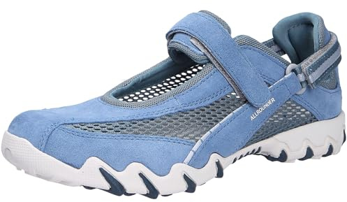 Allrounder by Mephisto NIRO New Denim/Jeans (Blau) - Slipper - Damenschuhe Bequeme Ballerina/Slipper, Blau, Leder/Textil (mesh)