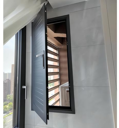 1 Stück versenkte Zugangsklappe aus Aluminium – Brandschutz-Inspektionstür for Garage, Dachboden, Sanitäranlagen und Wandlukenabdeckungen(Black,60x90cm)