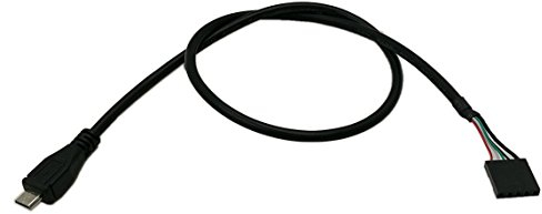 zdyCGTime 50 cm Micro USB 5pin mâle vers 1 x 5 Broches Femelle 0,3 cm USB Header PCB Carte mère câble