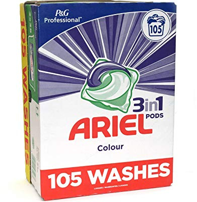 Ariel Cápsulas de lavado 3 en 1, color y estilo, paquete de 3 (114 lavados)