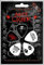 Rock Off Alice Cooper Eyes Plektrum Pack - Gitarrenplektrum Set - 5 Stück - Schwarz