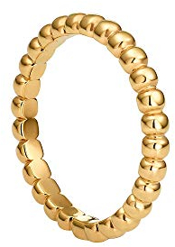 Heideman Ring Damen Globi aus Edelstahl silber farben poliert gold oder rosegold matt Damenring für Frauen mit Perlen als Kugelring silberfarben poliert