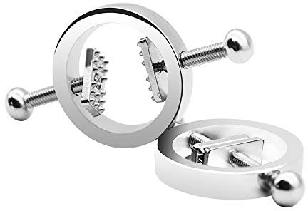 Nippelklemmen Brustwarzen Fetisch Nippelklemmen Einstellbar Sexy Brustklemmen Erotik SM Rund Brustwarzenklemmen Stimulation Sexspielzeug für Frauen Männer Roluck (Paar)…