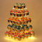 YestBuy Cupcake Stand - Premium Cupcake Holder - Acrylic Cupcake Tower Display - Cady Bar Party Décor - 5 Tier Acrylic Display for Pastry + LED Light String - Ideal for Weddings, Birthday Parties
