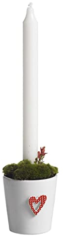 Marie Stendahl Design Kerzenhalter Marie Herz Skandinavien Rot Weiß Scandinavian Hygge Kerzenständer