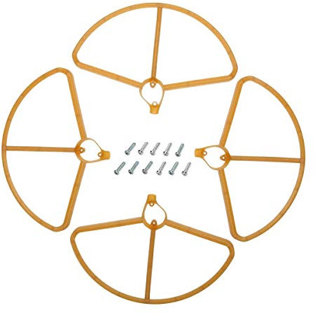 KINGDUO Hubsan H501S X4 RC Quadcopter Paquete De Hélice De Piezas De Repuesto con Protector De Hoja Protector De La Hoja-Oro
