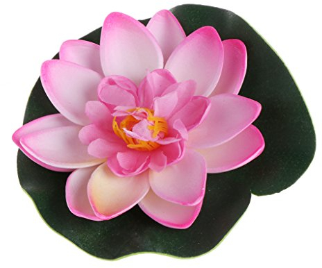 Yinuneronsty Kunstblumen, schwimmend, Lotusblumen, Seerose, Garten, Teich, Dekoration
