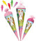 alles-meine.de GmbH Set Schultüte + 5 kleine Zuckertüten - Bibi Blocksberg & Tina - Pferdefreunde - 22-85 cm - Größe wählbar - rund - incl. Name - Tüllabschluß - Zuckertüte -..