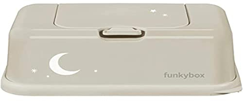 funkybox FB44 Feuchttücher Aufbewahrungsbox Mond und Sterne sandbeige