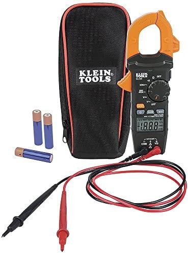 Klein Tools CL120 - Misuratore digitale a morsetto, auto-ranging 400 Amp AC/DC e senza contatto, colore: arancione