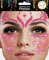 Gesichtstattoo - Glitzer Aufkleber Klebetattoos Temporäres Glitter Face Tattoo Motto Party Karneval Halloween (Flamingo)