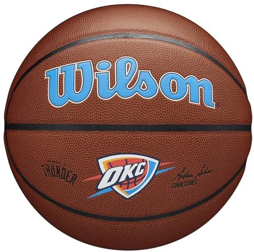 Wilson Basketball TEAM ALLIANCE, OKLAHOMA CITY THUNDER, Indoor/Outdoor, Mischleder, Größe: 7