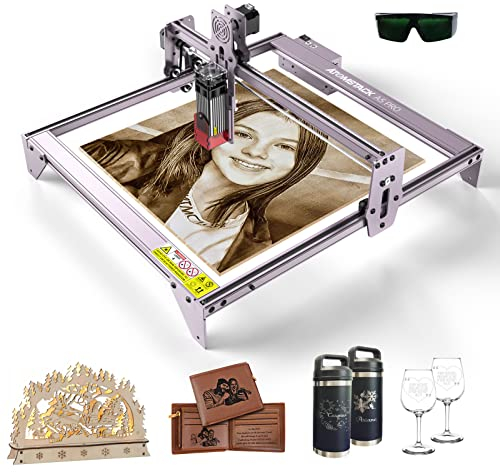 ATOMSTACK A5 PRO Laser Graviermaschine 40W, Komprimierter Punkt, schnelle und genaue CNC Carving DIY Laserschneider Gravurmaschine für Holz, Augenschutz mit festem Fokus, 410 x 400 mm