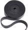 GORGECRAFT 3 Meter 20mm Schwarzes Echtlederband Flaches Lederband 2mm Dicker Rindslederstreifen Fadenschnur Seil Für Armbänder Schmuckherstellung Haustierhalsbänder Gitarrengürtel DIY-Handwerk