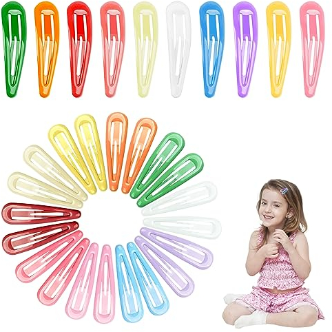 60 Pezzi Colorati fermagli per capelli per Bambina,Hair Styling Powder,Polvere Capelli