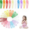 60 Pezzi Colorati fermagli per capelli per Bambina,Hair Styling Powder,Polvere Capelli