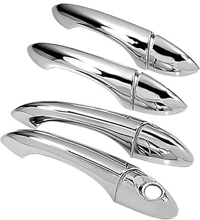 ATpu Exterior Door Handle Cover Trim for BMW X5 E53 2000-2006,Car Triple Chrome Door Handle Cover Trim