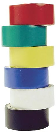 ITENSE - Ruban adhésif isolant électrique, ruban adhésif - Lot de 6 rubans adhésifs - Longueur: 3m - 6 pièces - Pour réaliser l'isolation et la réparation des fils et câbles électriques - Résistant