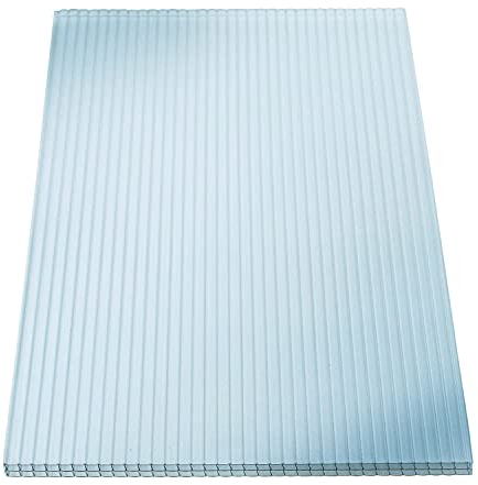 KAISER plastic® 3x Doppelstegplatten Polycarbonat 16/20-98 x 250 cm (7,35 m²) - Klar & UV-beständig - Hohlkammerplatten Xtra Strong - Stegplatten für Dach, Gewächshaus, Carport