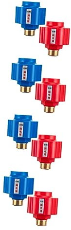 Gadpiparty 8 Stk Rote und blaue Firewall Beinmontageplatten abgewinkelt stoßfestes Trennwandgerät Wasserkocher Antielektrischer des Warmwasserbereiters Warmwasserbereiter Versorgung