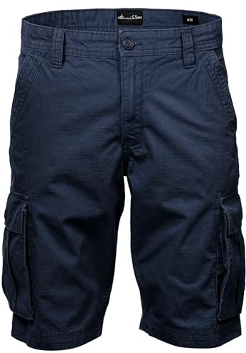 Amaci&Sons Herren Cargoshorts Männer Kurze Bermuda Hose Regular Fit 7027