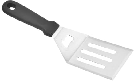 Shxupjn espátula de metal, espátula pequeña de acero inoxidable | Turner de acero inoxidable para cortar y servir - Espátula pequeña para uso en cocina, espátula ranurada para galletas para