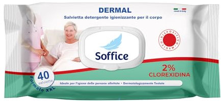 Salviette Umidificate Multiuso Detergenti e Igienizzanti per Mani e Corpo (480 Salviette) - 12 confezioni da 40 pezzi DERMAL - Dispositivo Medico