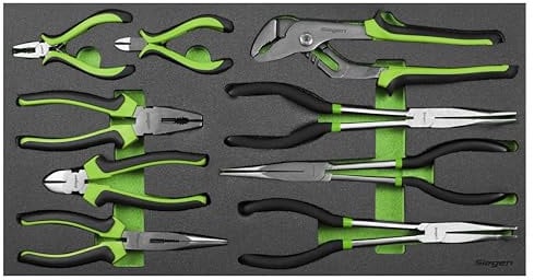 Siegen by Sealey 9pc Pliers Set with Tool Tray - S01277