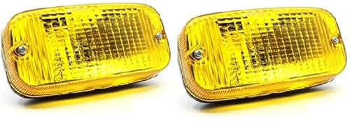 Générique 2 pcs Phares Diurne DRL Feux de Jour Auxiliaire Jaune Orange 12V 24V Ampoule P21W BA15S pour Voiture Camion Poids Lourds Utilitaire Agricole VTT 4x4