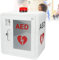 AED-Defibrillator-Aufbewahrungsschrank, wandmontierter Kunststoff-Kardiomyopathie-Defibrillationsalarmkasten, Erste-Hilfe-Schrank mit Alarmsystem, korrosionsbeständig und ungiftig, für das Büro
