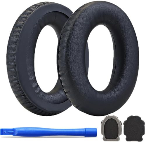Ersatz Ohrpolster für Bose Aviation Headset X A20 A10 Polster,Kopfhörer Polster aus Kunstleder für Over Ear Headphones