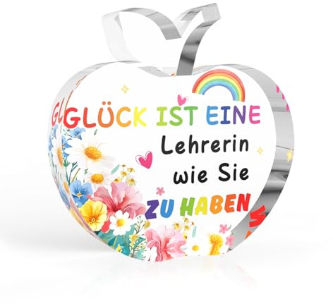 Lehrerin Geschenk,Geschenk Lehrerin,Abschiedsgeschenk Lehrerin Grundschule,Geschenk Für Lehrerin,Geschenke Für Lehrerinnen,Geschenk Lehrerin Grundschule,Beste Lehrerin Geschenk Acryl-Plakette
