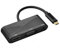 HOMSFOU Usb c to Converter Cable 3.5mm Audio Support 4kx2k Resolution Mini Design Black