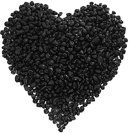 BESPORTBLE Sable Noir pour Aquarium Roches D'aménagement Paysager De 1 900 G Galets Noirs Gravier Décoratif Facile À Utiliser