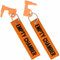 YONCONO Lot de 2 drapeaux de sécurité pour fusil de poing, pistolet, porte-clés brodé rouge – Compatibilité universelle (orange)