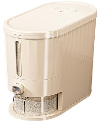 Duroecsain Food Storage Container, 5 kg, Rice Container, Insect Proof Storage Container for Rice, Airtight Rice, Dry Food, Cereal Containers