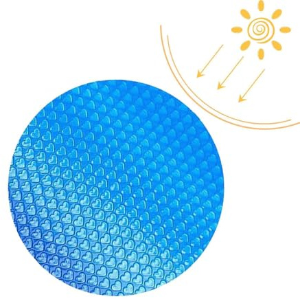 Zlqemik Cubierta de Piscina Solar - Cobertura Solar Piscina Burbujas | Cubierta de Piscina Solar Flotante Que retiene el Calor para Piscinas subterráneas o sobre el Suelo