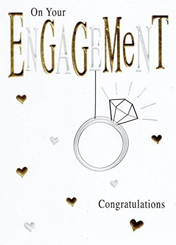 On Your Engagement Foiled Greeting Card Second Nature Cards