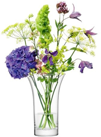 LSA International FW32 Vase évasé Flower, hauteur 22 cm, transparent