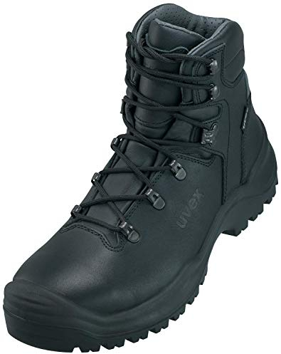 Uvex Quatro GTX Arbeitsschuhe - Sicherheitsstiefel S3 WR HI CI HRO SRC - Schwarz - Größe 40
