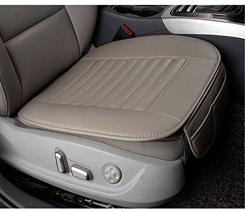 ele ELEOPTION Auto Sitzkissen Auto Sitzauflagen Universal Bambus Holzkohle Auto Kissen Vier Jahreszeit Komfortabel und Atmungsaktiv Schutz für Bürostuhl Autositz (Grau)